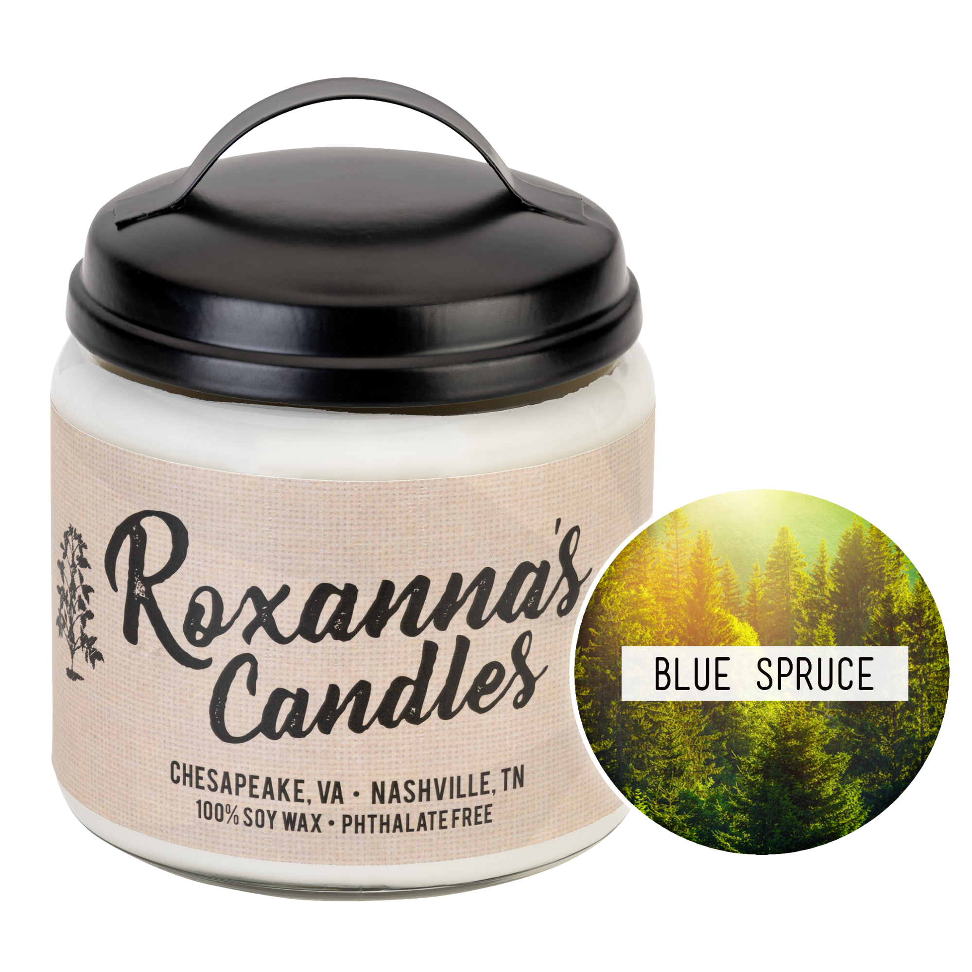 Natural Soy Candle 16oz Country Glass Jar – Roxanna's Candles