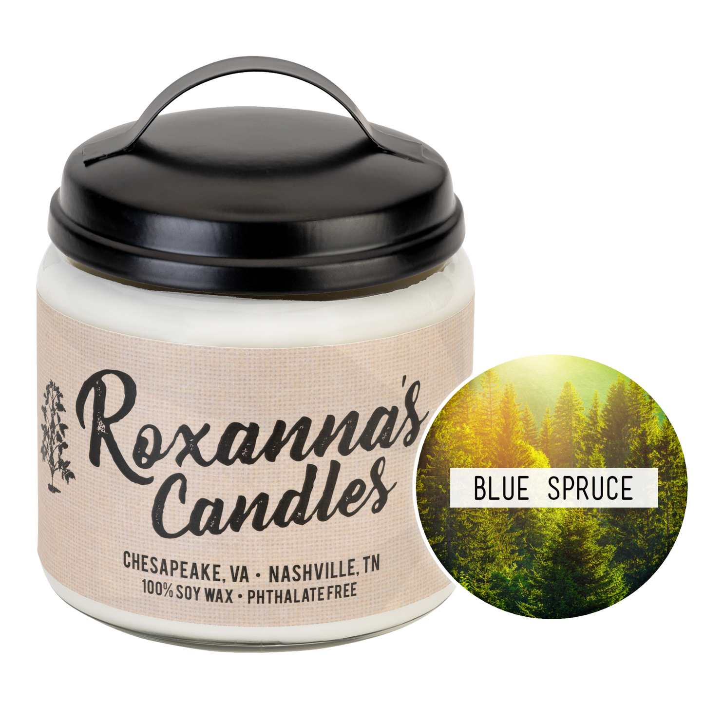 Natural Soy Candle 16oz Country Glass Jar