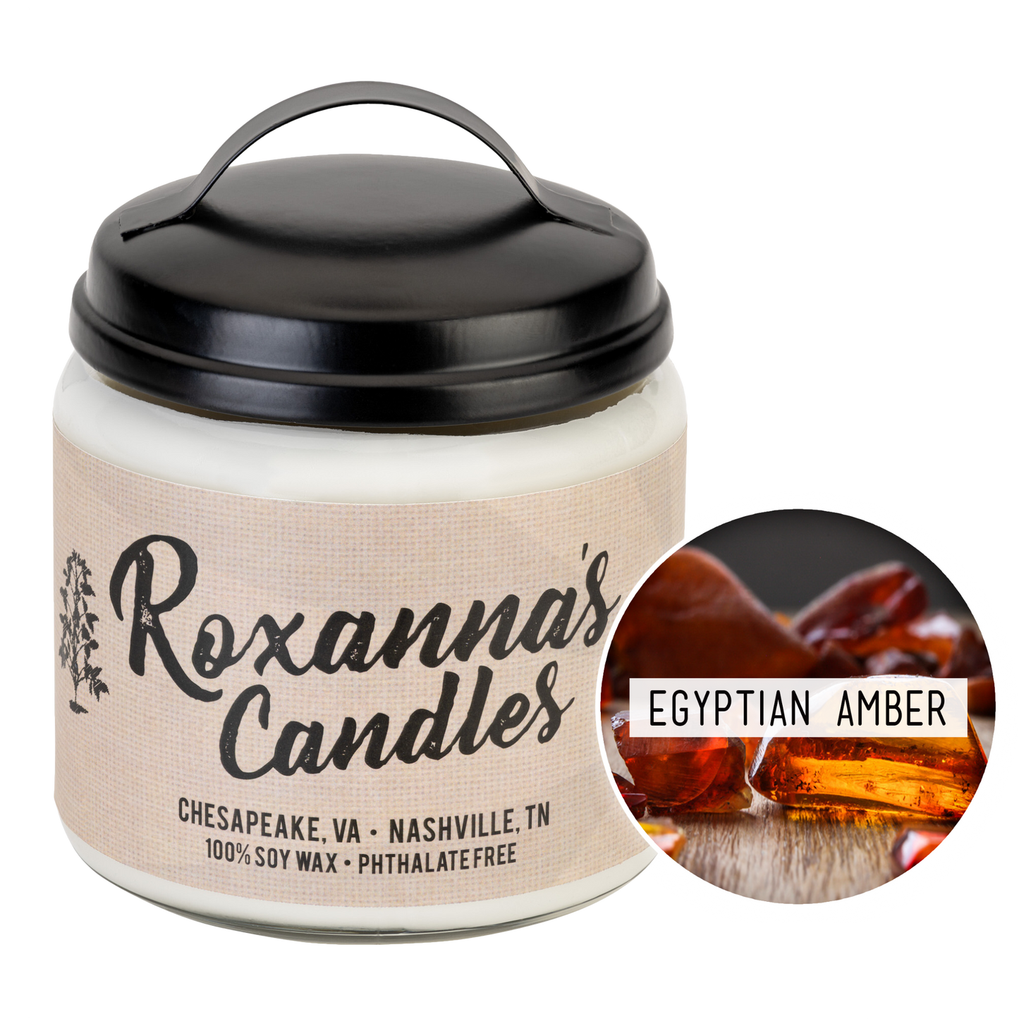 Natural Soy Candle 16oz Country Glass Jar